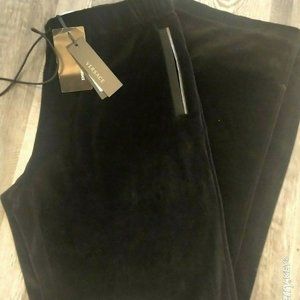 Versace *Authentic* NWT Men's Black Velour Medusa Logo Pantalone Felpa - Sz XL